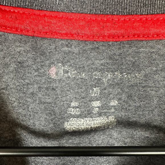 Champion Mens Georgia Bulldogs Logo College Crewneck Heather Grey T-Shirt Medium - Picture 10 of 11